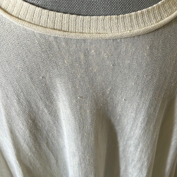 Hôtel Particulier off white linen blend poncho top - Picture 9 of 11